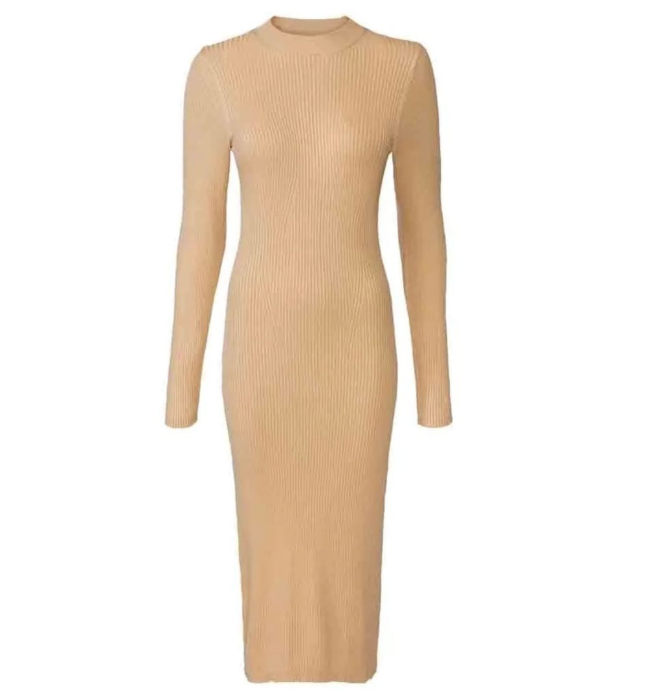 Vestido de punto de canalé de Lidl
