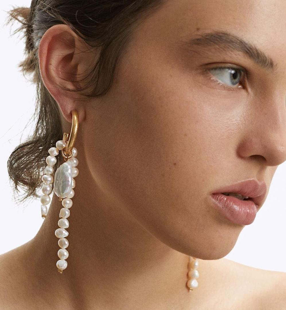 Aros con perlas de agua dulce de Parfois