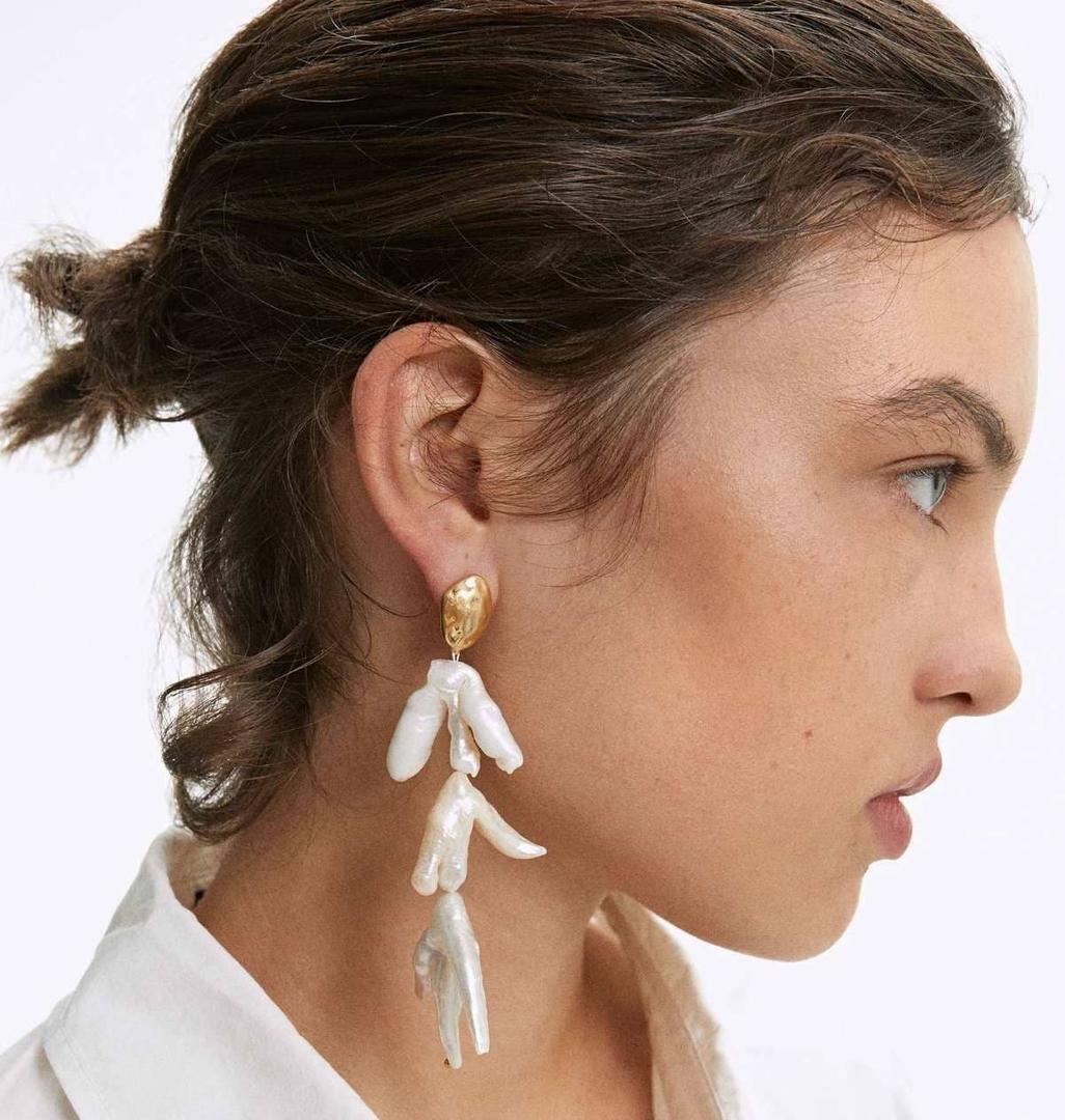 Pendientes con perlas de agua dulce de Parfois