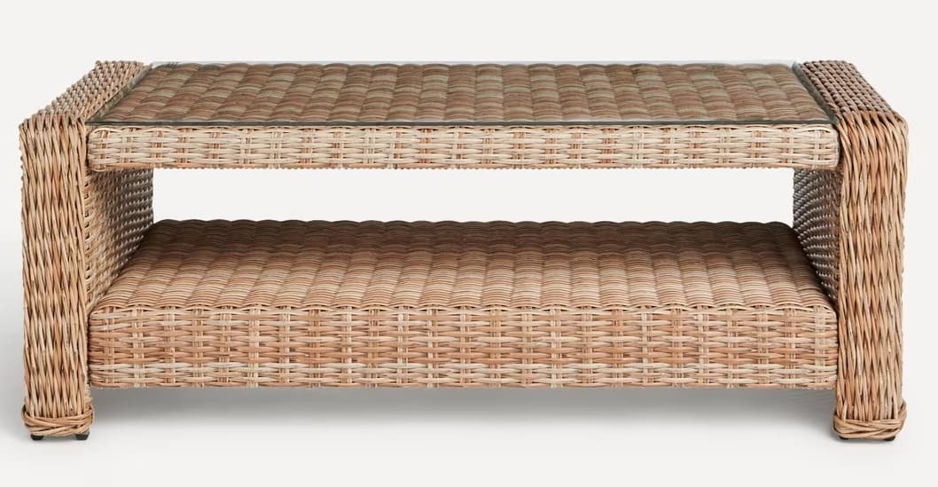 La mesa de centro de jardín con estante Le Mans de El Corte Inglés