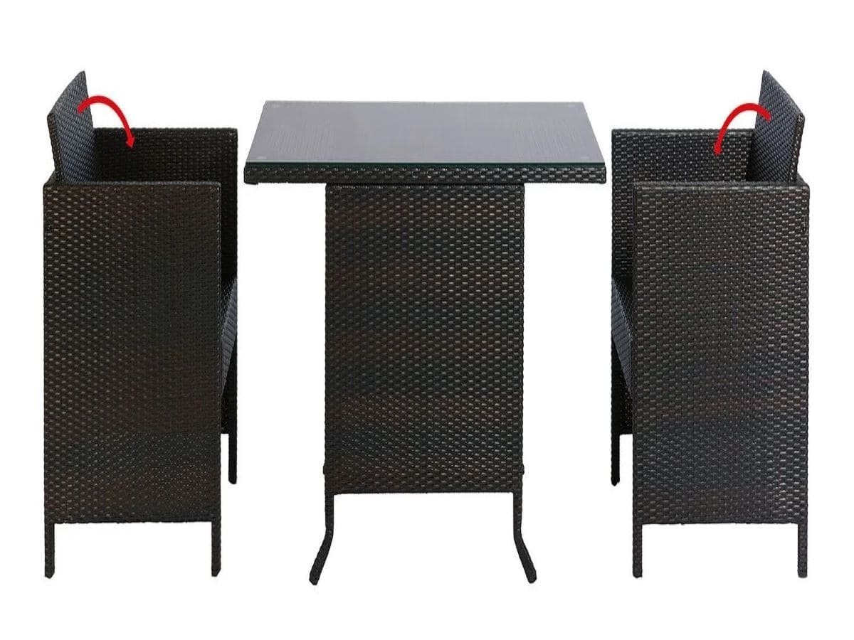 Conjunto de mesa y sillones