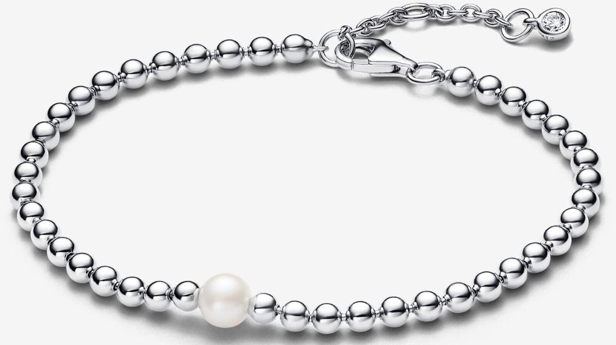 Pulsera Cuentas y Perlas Cultivadas de Agua Dulce de Pandora