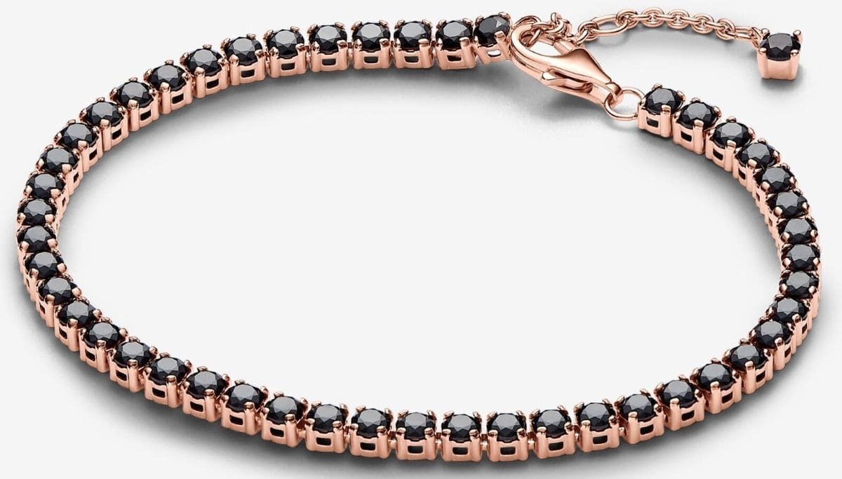 Pulsera Tenis Negra Brillante de Pandora