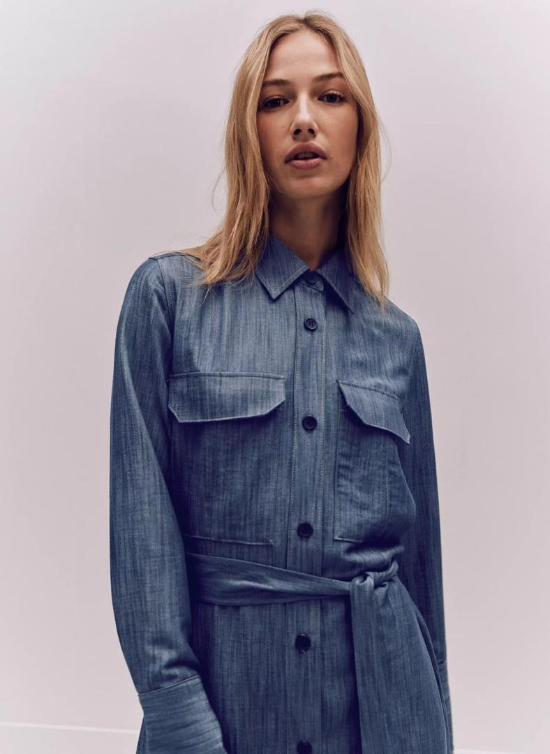 Vestido camisero de Cambray de The Edit de Primark
