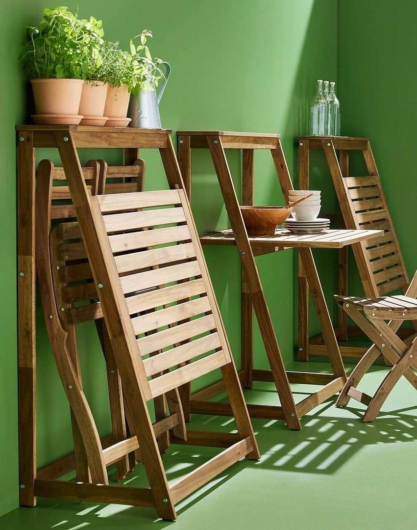 DJUPÖN mesa plegable marrón de Ikea