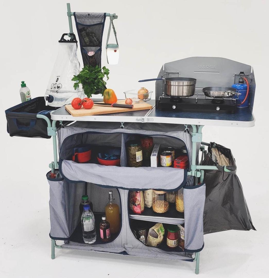 Quechua mueble de cocina XL plegable para camping de Decathlon