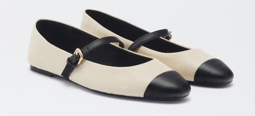 Bailarinas con cierre de hebilla y tira decorativa Parfois