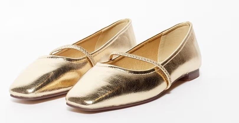 Bailarinas metalizadas con elástico Sfera