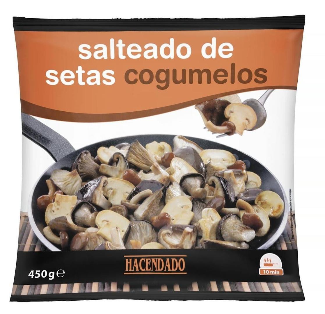 Salteado de setas ultracongeladas