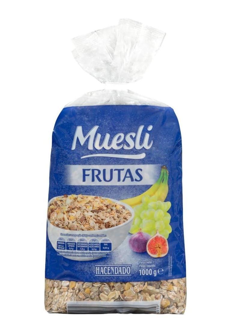 Muesli Hacendado con frutas