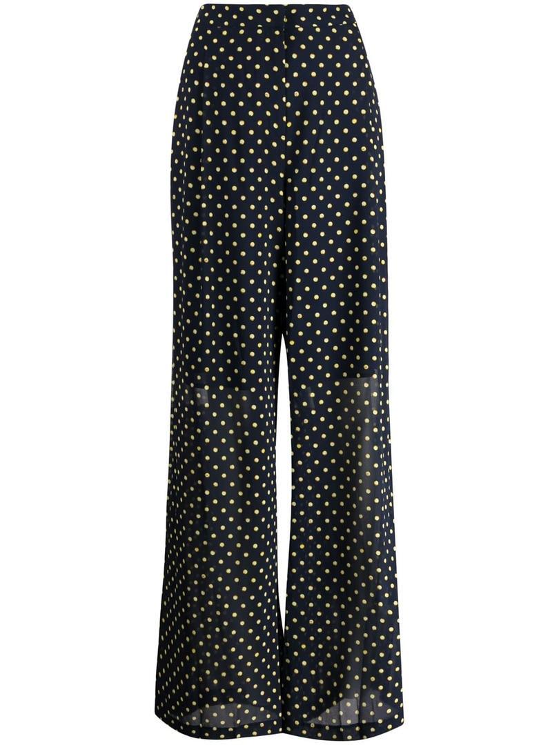 Pantalón palazzo modelo Astor con lunares de Michel Kors