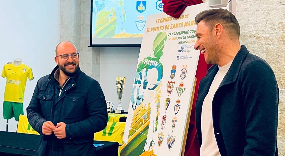 Joaquín Sánchez y Germán Beardo presentan el I Torneo Ciudad de El Puerto Joaquín Sánchez