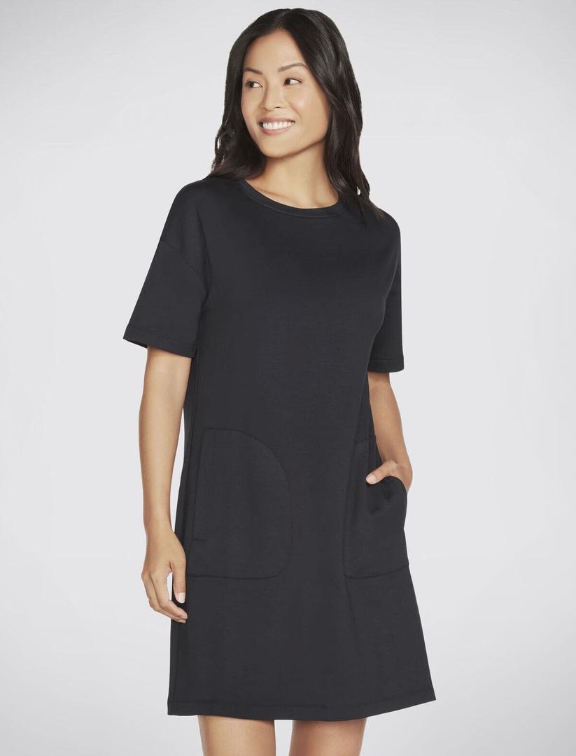 El vestido básico negro Skechers Apparel Skechluxe Mindful
