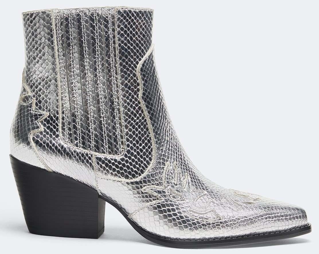 Botín Cowboy metalizado de Lefties