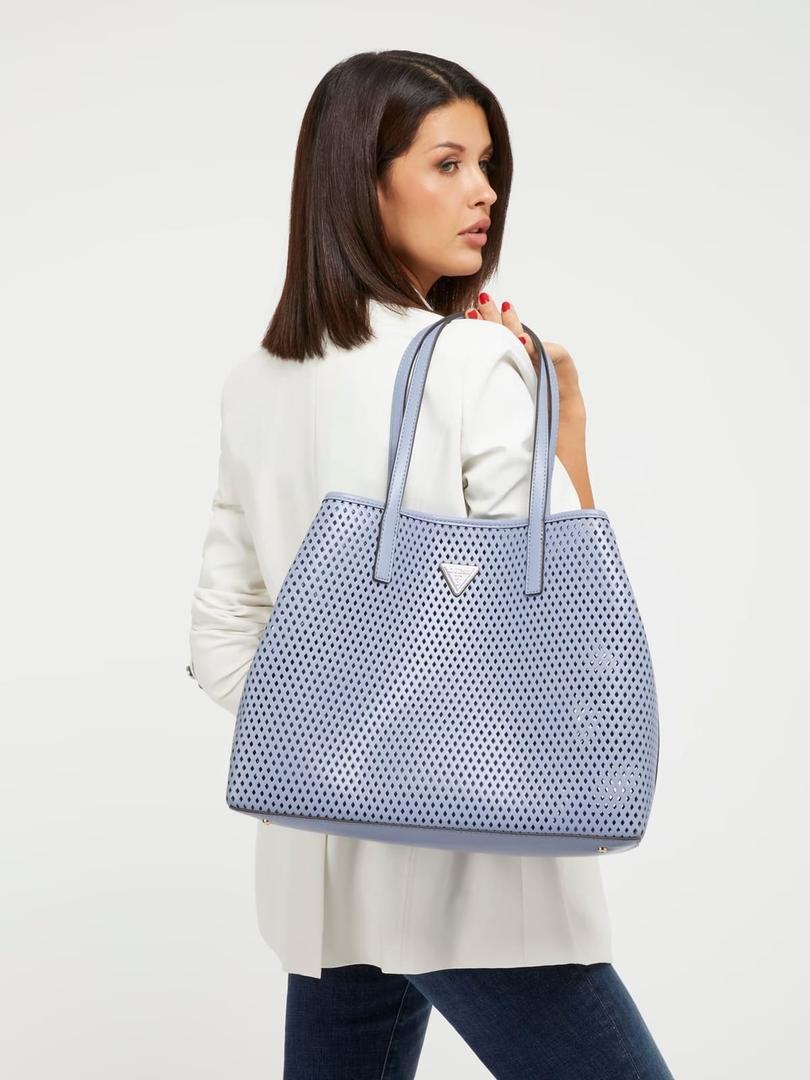 El bolso shopper vikky calado en tres colores de Guess