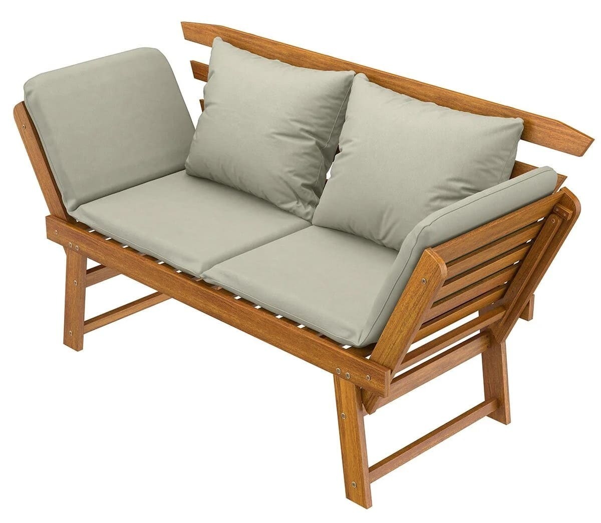 Banco de madera de acacia para jardín