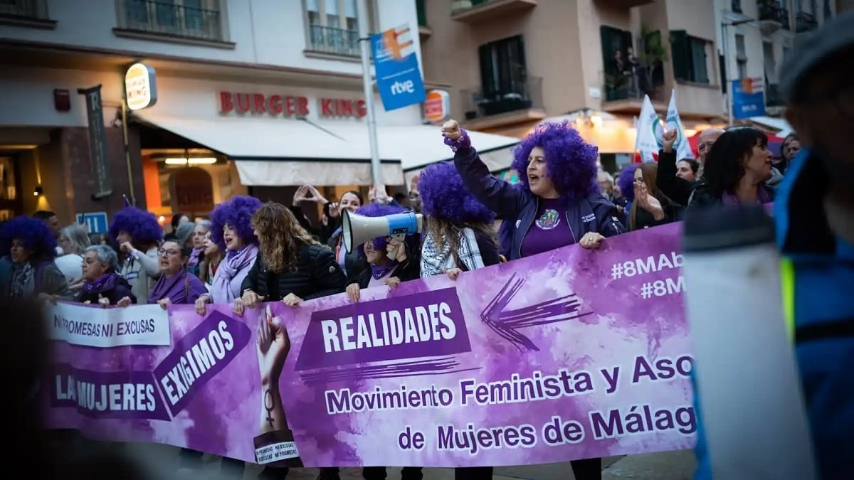 Málaga volvió a echarse a la calle para reclamar igualdad real