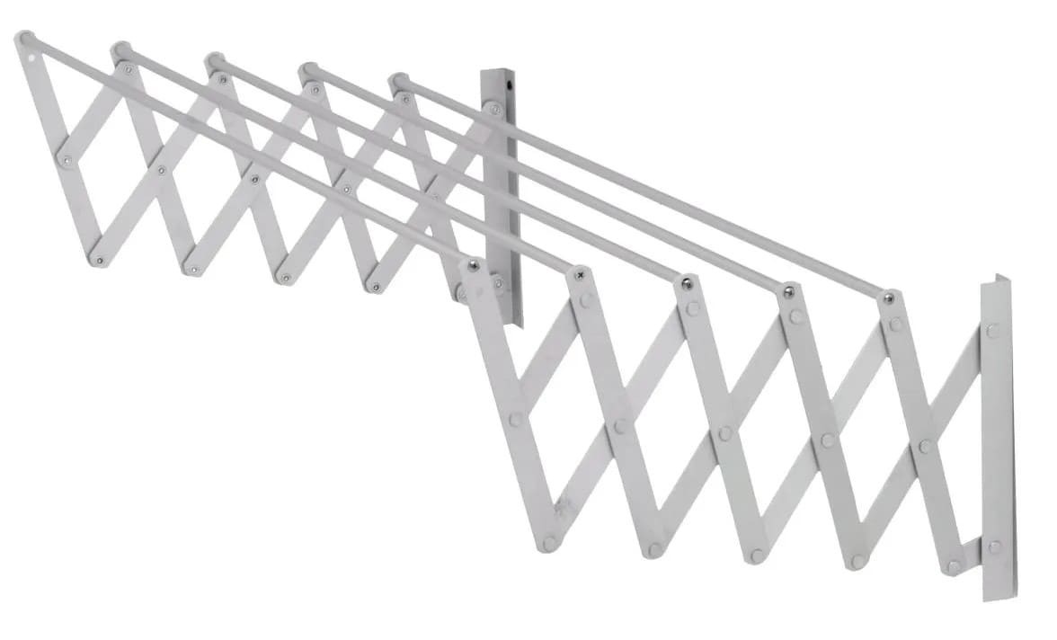 Tendedero de 5 barras extensible para pared