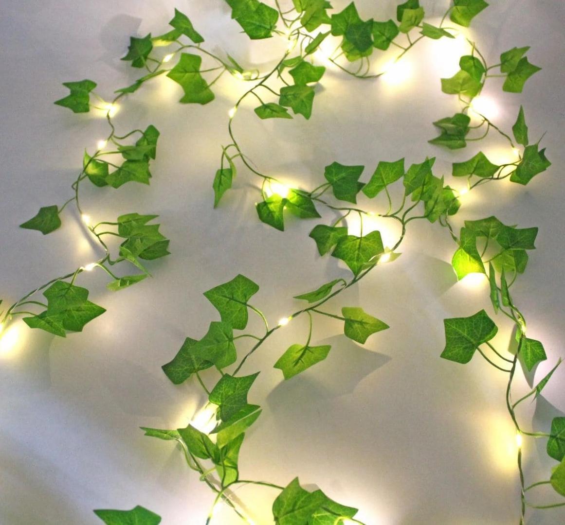 Guirnalda solar de Hiedra artificial
