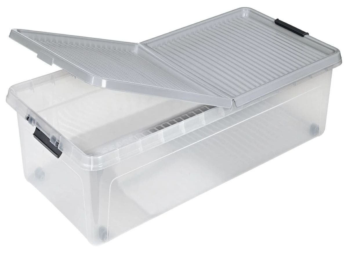 Caja de almacenaje bajo con ruedas Livarno Home