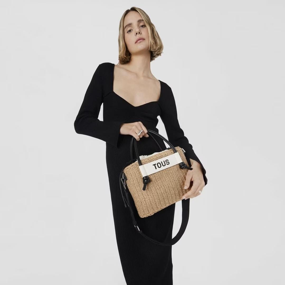 Capazo mediano de rafia Scoubidou de Tous