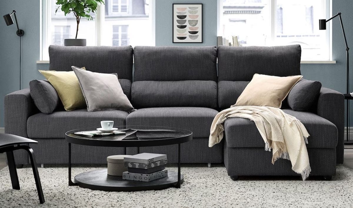ESKILSTUNA Sofá 3 plazas con chaiselongue de Ikea