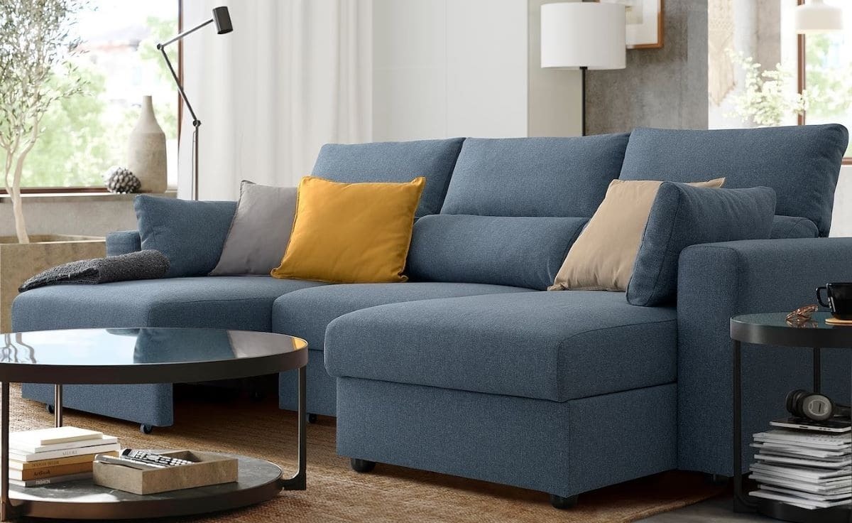 ESKILSTUNA Sofá 3 plazas con chaiselongue de Ikea