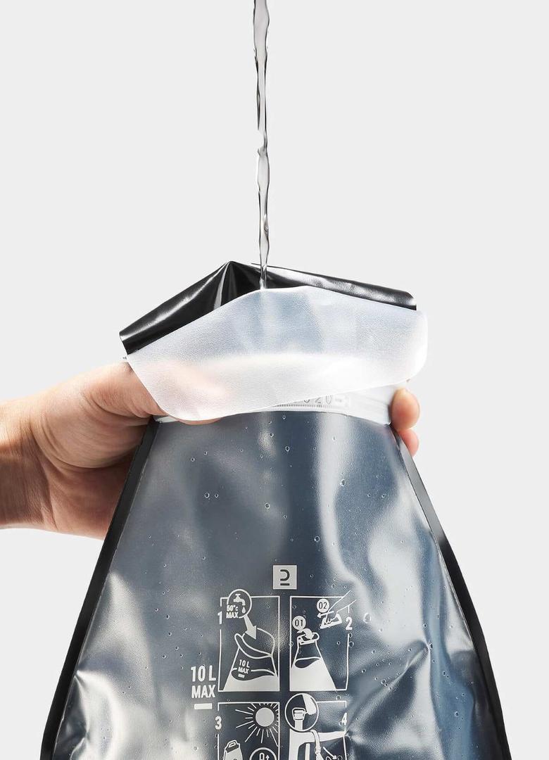 Ducha solar de camping portátil 10 Litros Quechua de Decathlon