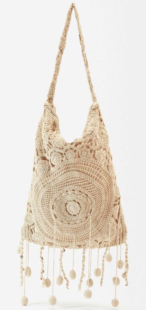 Bolso de hombro de crochet de Parfois