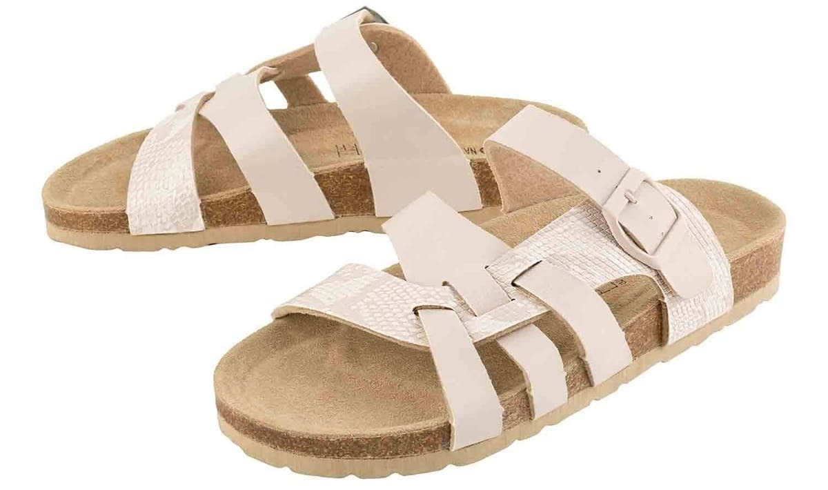 Las sandalias de tiras y hebillas de piel de Lidl