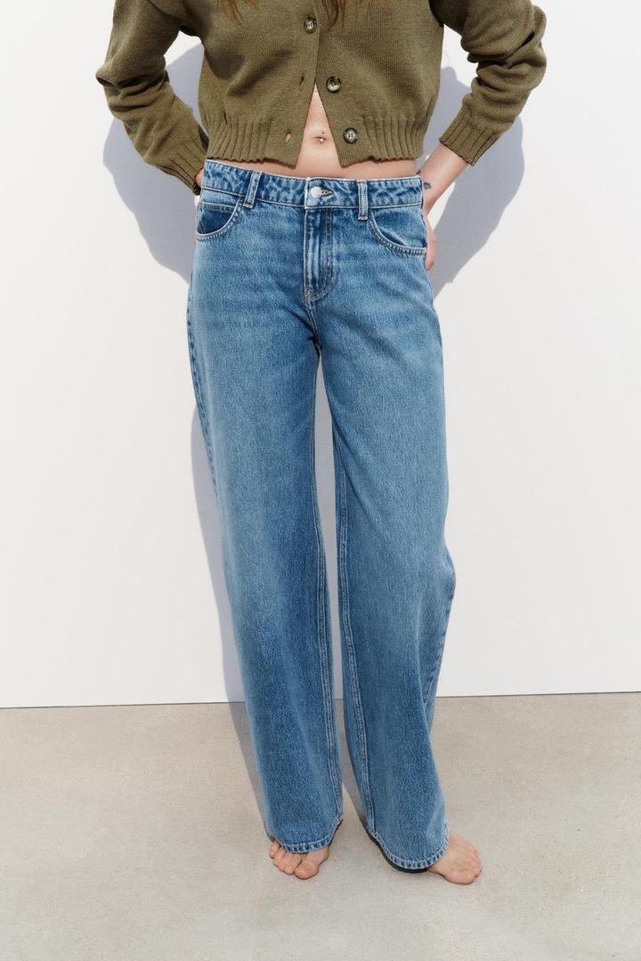 Los jeans Z1975 rectos de tiro medio de Zara