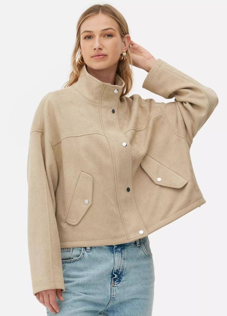 Chaqueta bómber de antelina de Primark