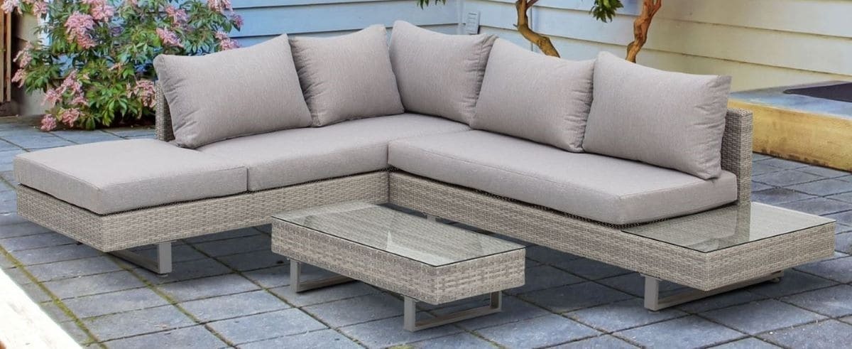 Conjunto De Muebles Jardín De Acero Ratán de Carrefour