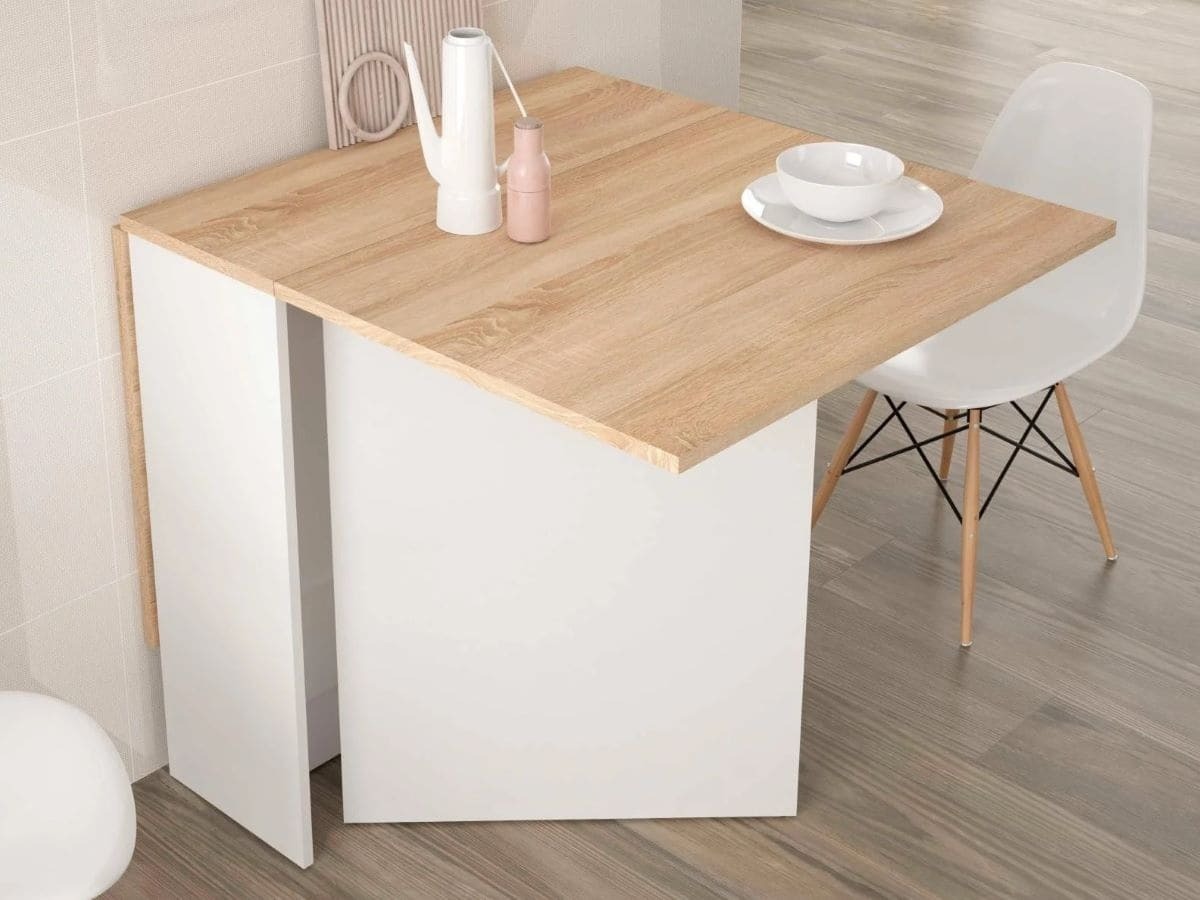 Mesa auxiliar de cocina alas abatible FLY de Leroy Merlin