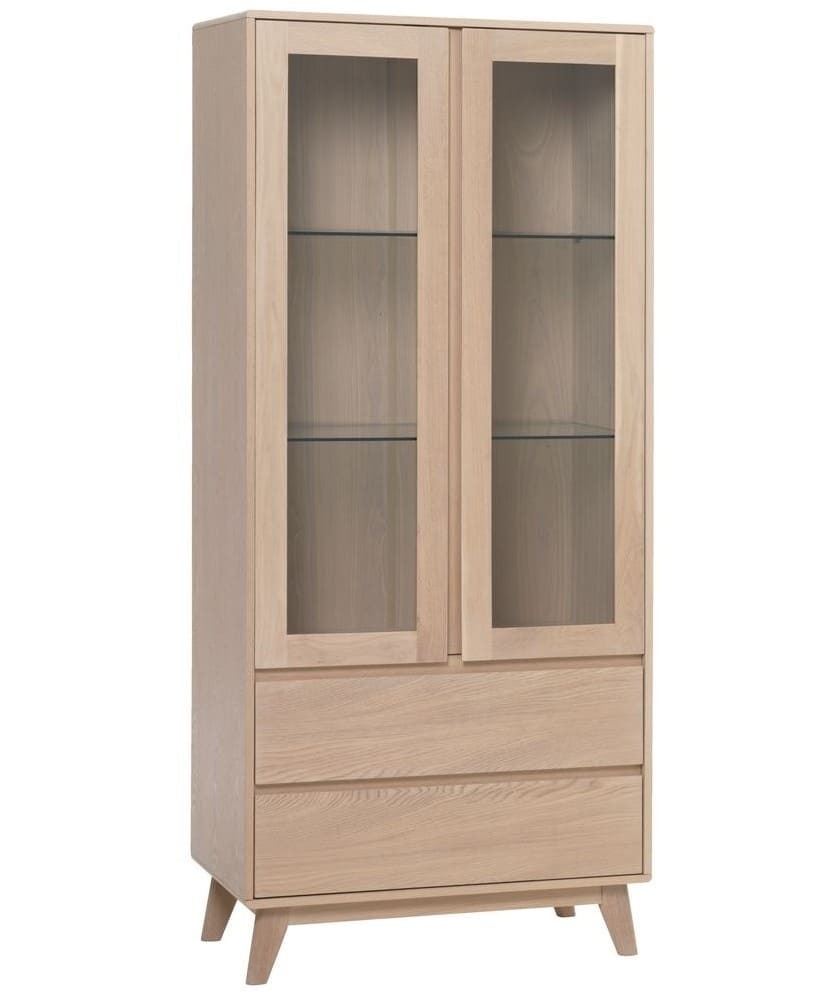 Vitrina KALBY 2 puertas roble claro de JYSK