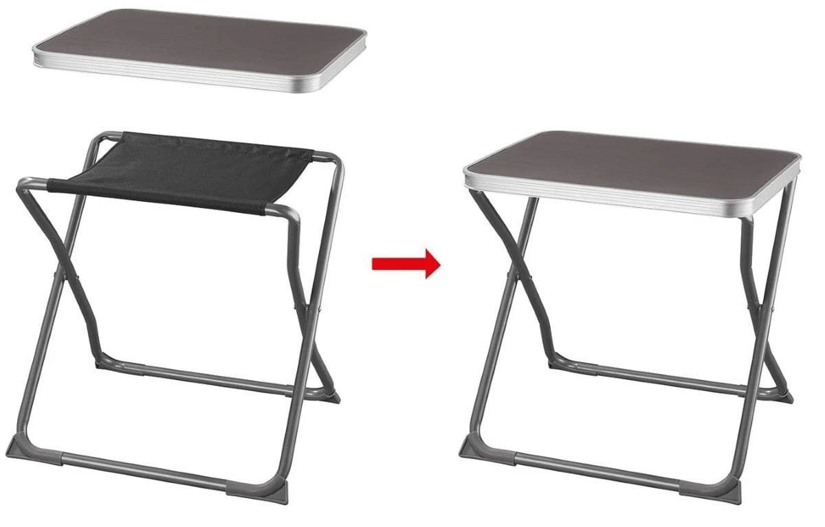 Taburete plegable con tablero de mesa Livarno Home