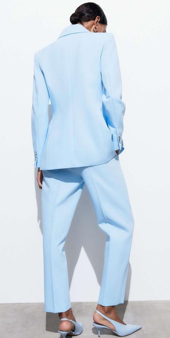 Pantalón tobillero tiro alto de Zara