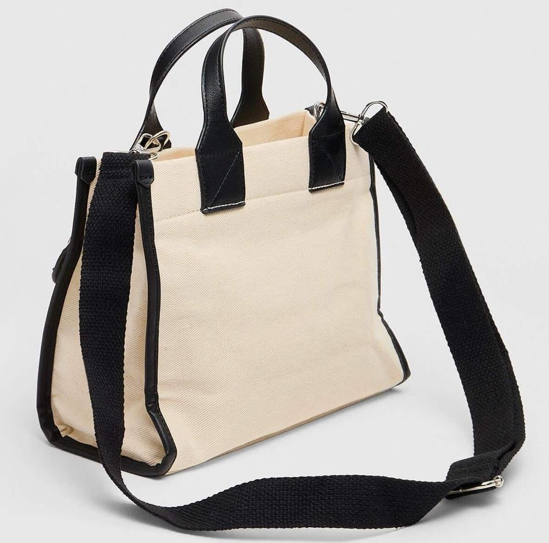 Tote tejido bolsillos de Stradivarius