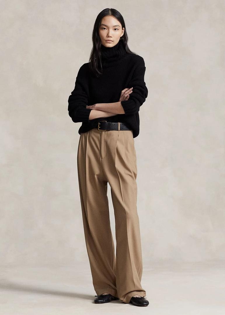 Pantalón de pernera ancha con lana de Ralph Lauren