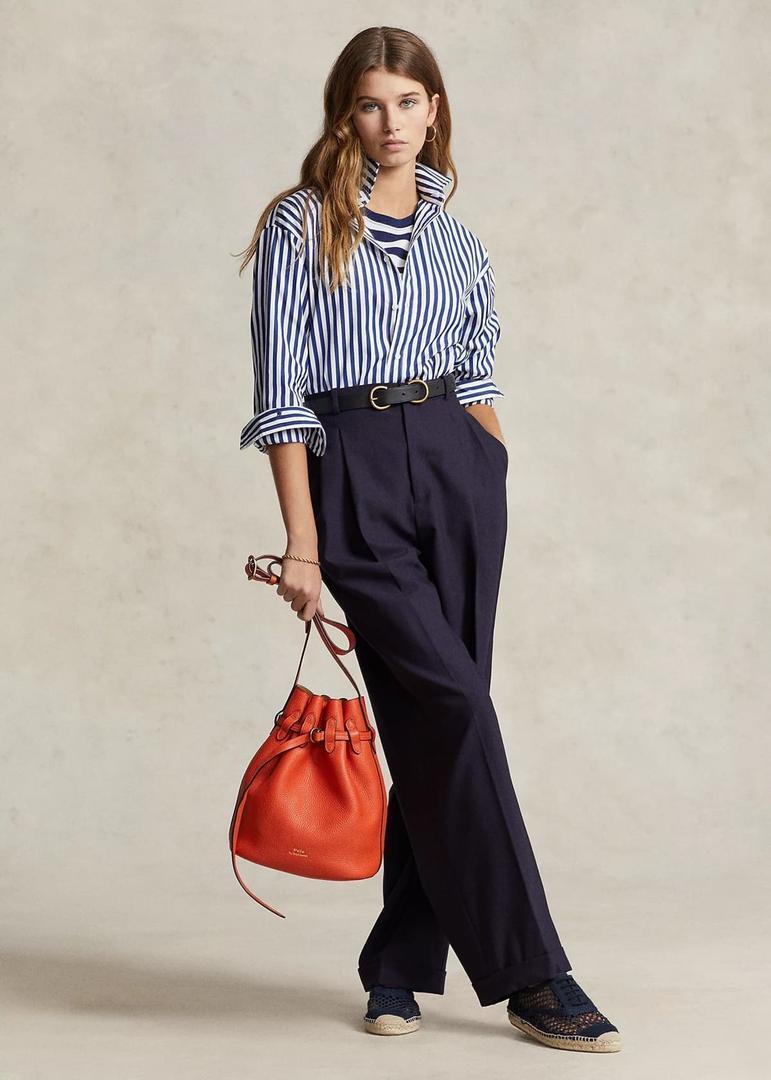 Pantalón de pernera ancha con lana de Ralph Lauren