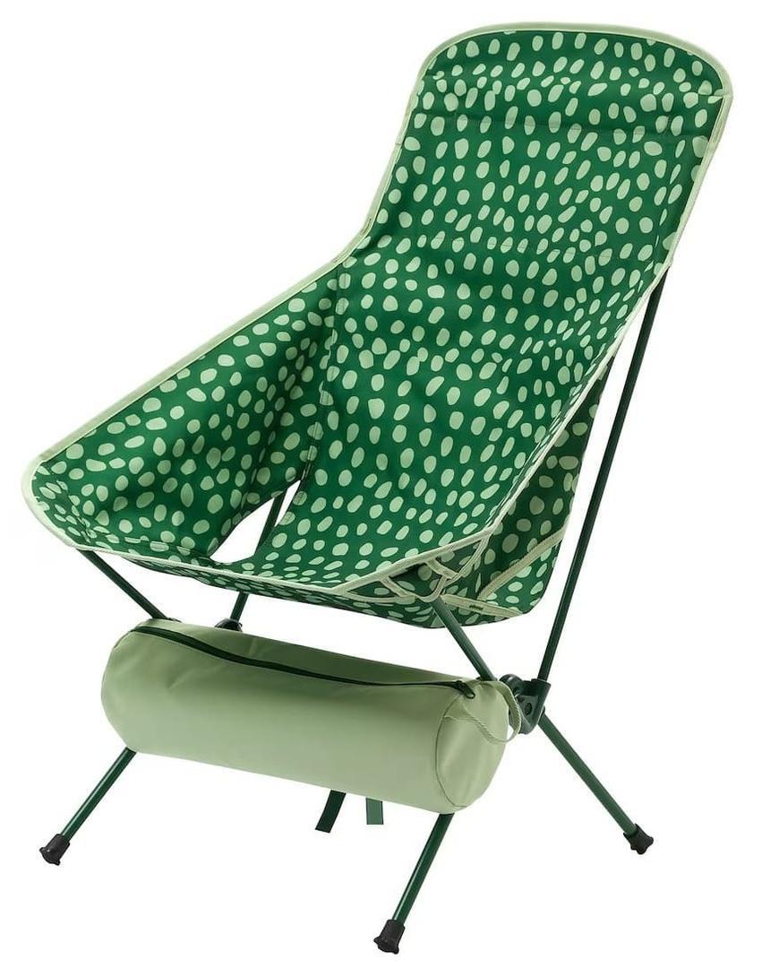 La silla plegable verde STRANDÖN de Ikea