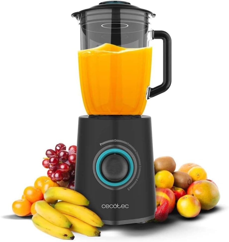 Batidora de vaso Power Black Titanium 2300 max Mix Go de Cecotec