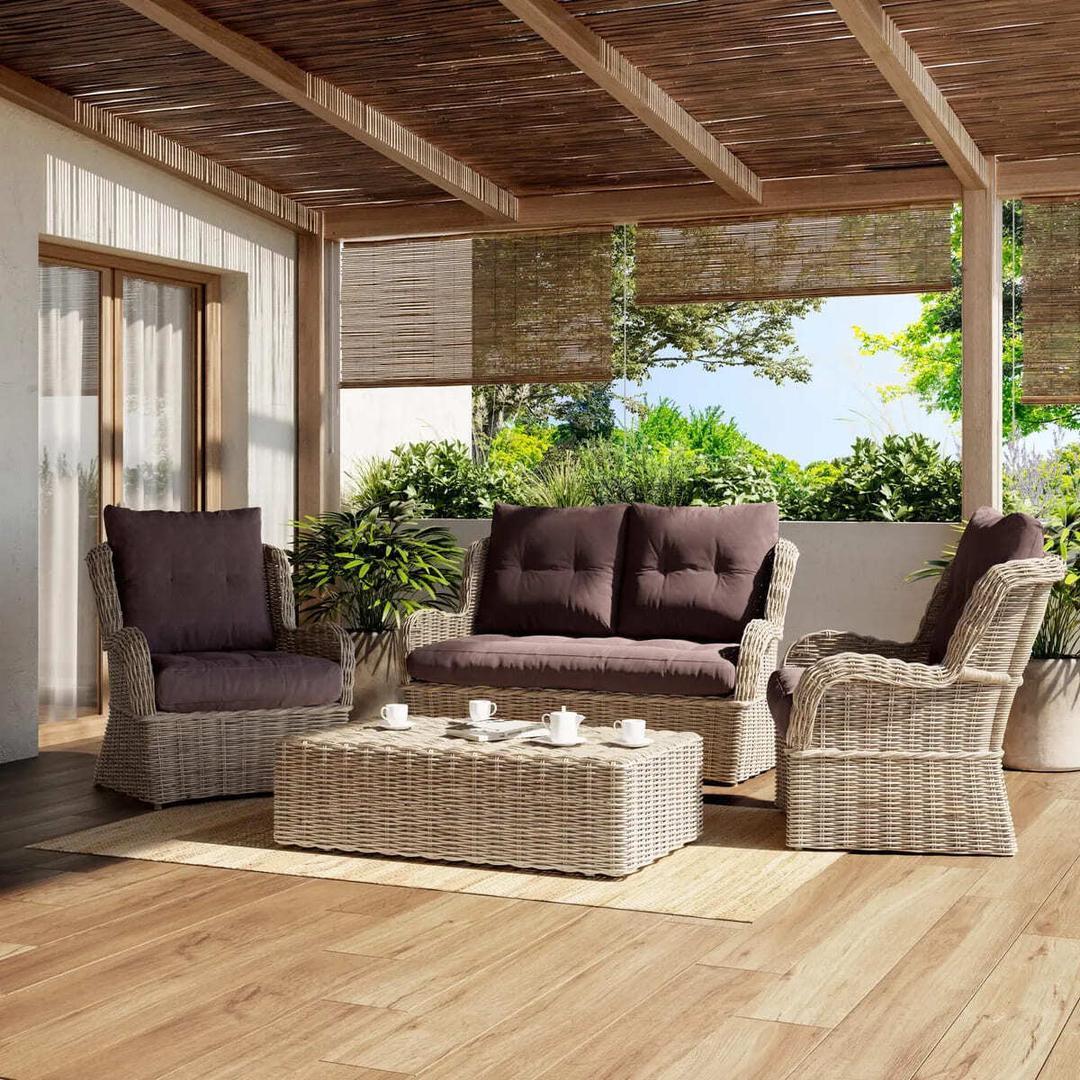 El estor enrollable de bambú Salinas natural de Leroy Merlin