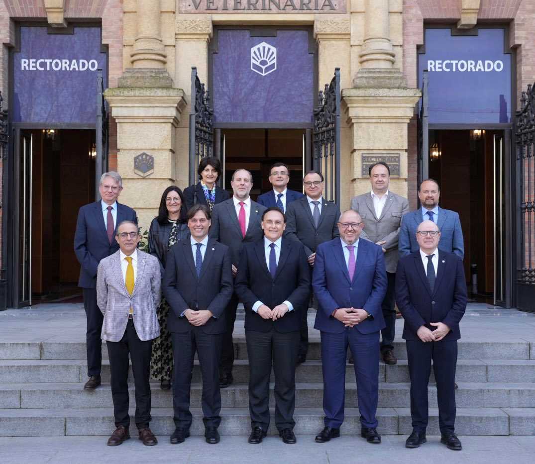 Villamandos con los rectos de las universidades públicas andaluzas
