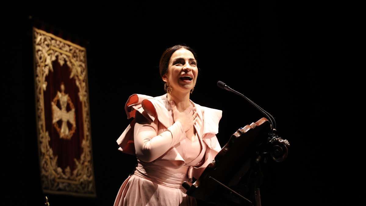 Lala Prieto en el Pregón de la Semana Santa de Jerez 2024 | Cristo García