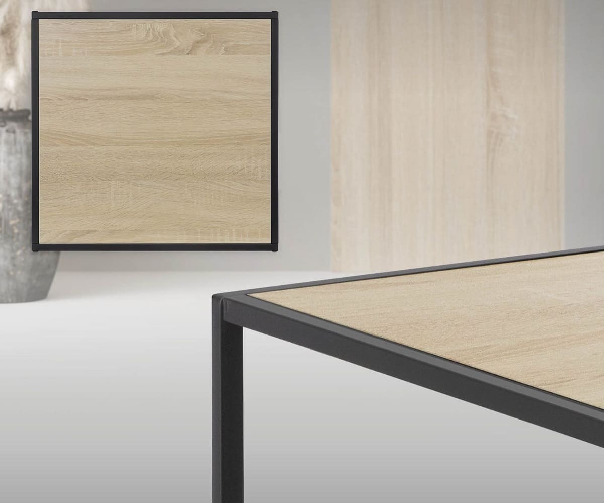 Juego de dos mesas auxiliares de Carrefour