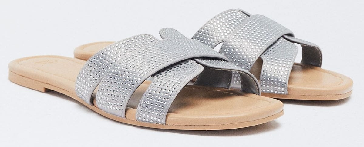 Sandalias planas con glitter de Parfois
