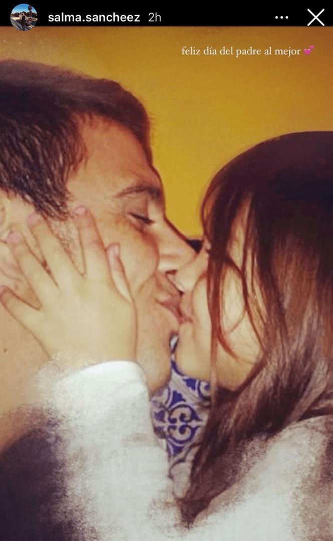 La felicitación de Salma a Joaquín por el Día del Padre
