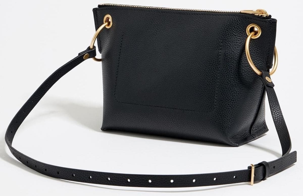 Bimba y Lola Bandolera de mujer de piel en color negro de El Corte Inglés