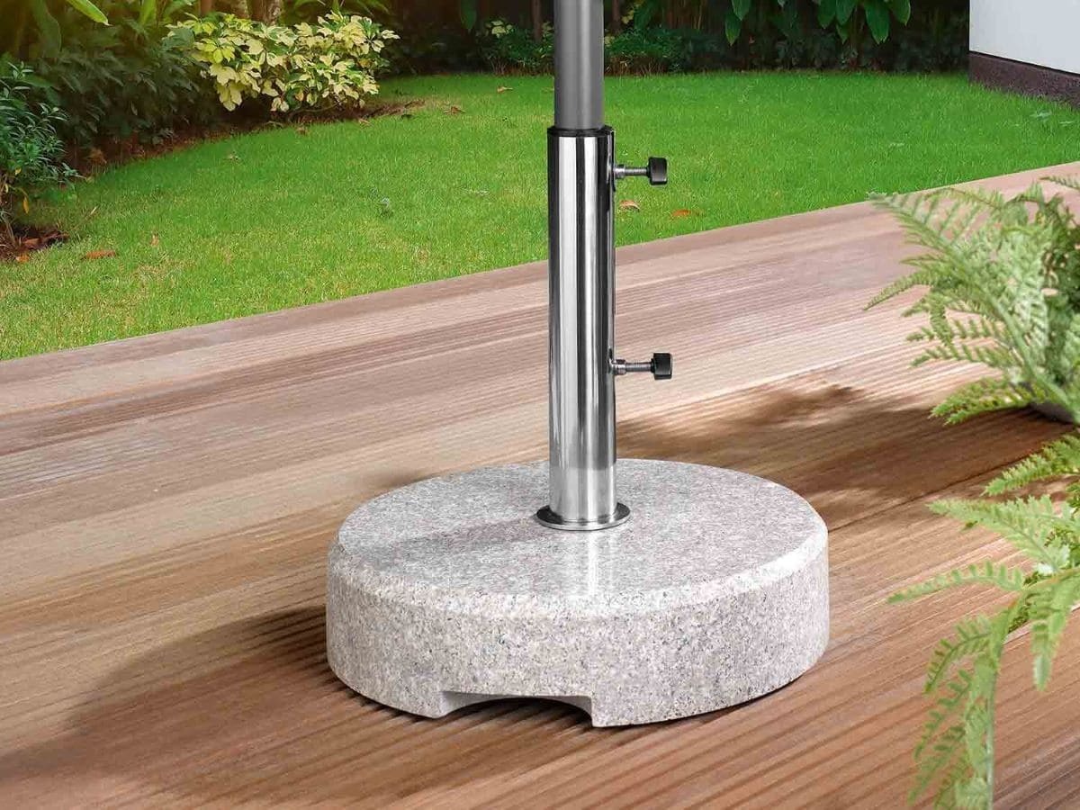 Pie de granito para parasol